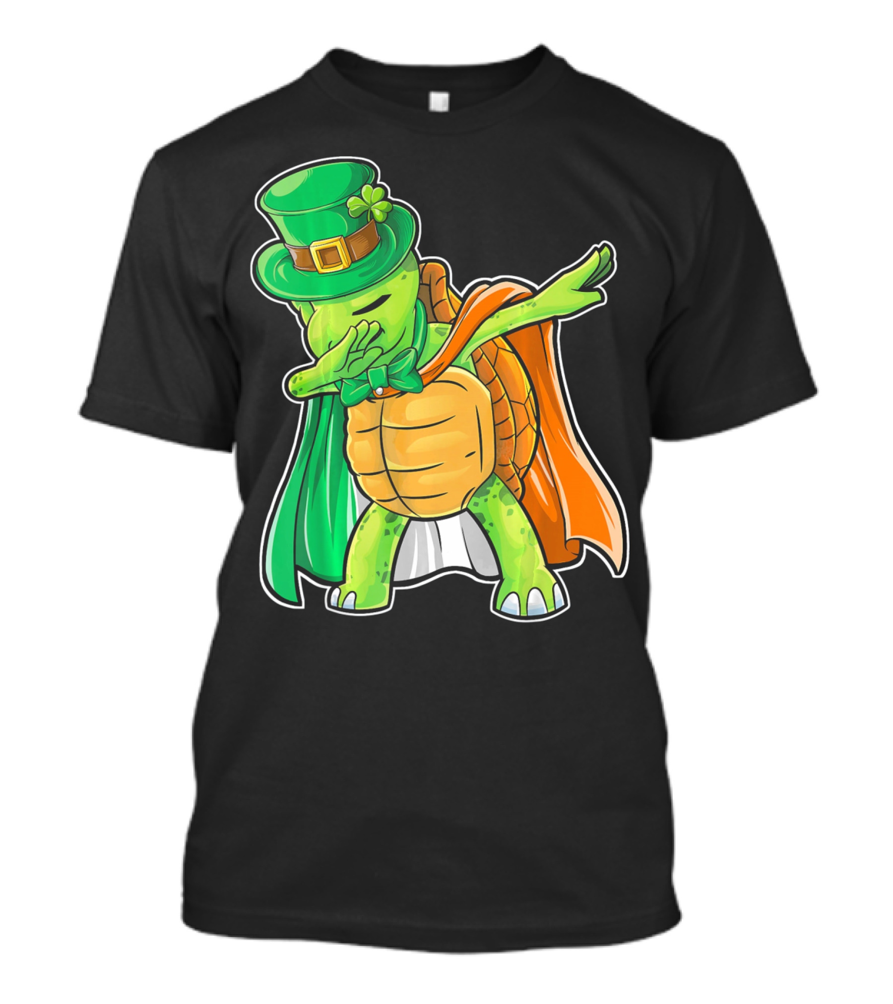 St. Patrick's Day Dabbing Turtle In Leprechaun Hat And Cape T-Shirt