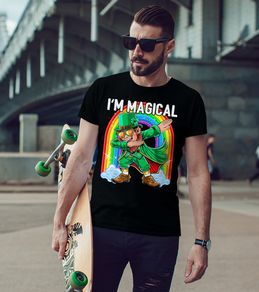 I'm Magical Dabbing Leprechaun Rainbow St. Patrick's Day T-Shirt