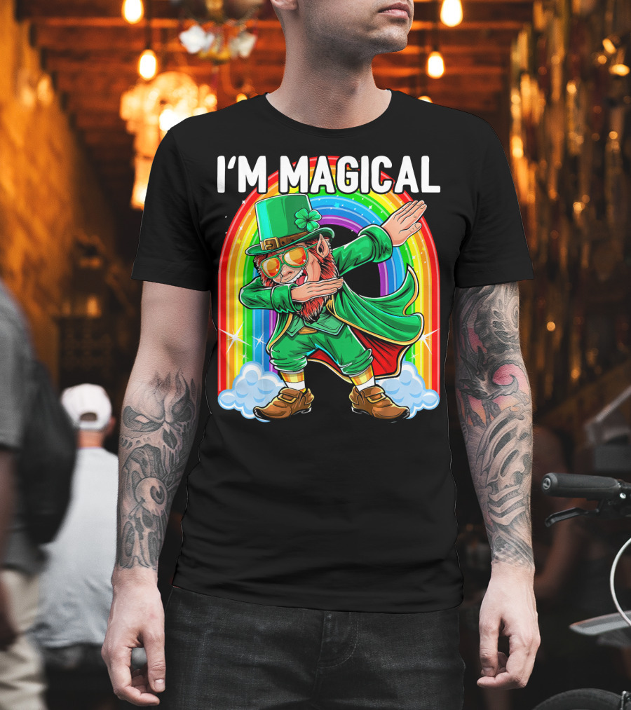 I'm Magical Dabbing Leprechaun Rainbow St. Patrick's Day T-Shirt