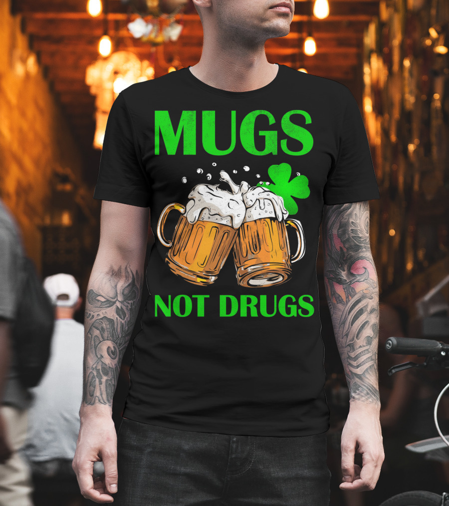 Mugs Not Drugs Saint Pat Vintage T-Shirt