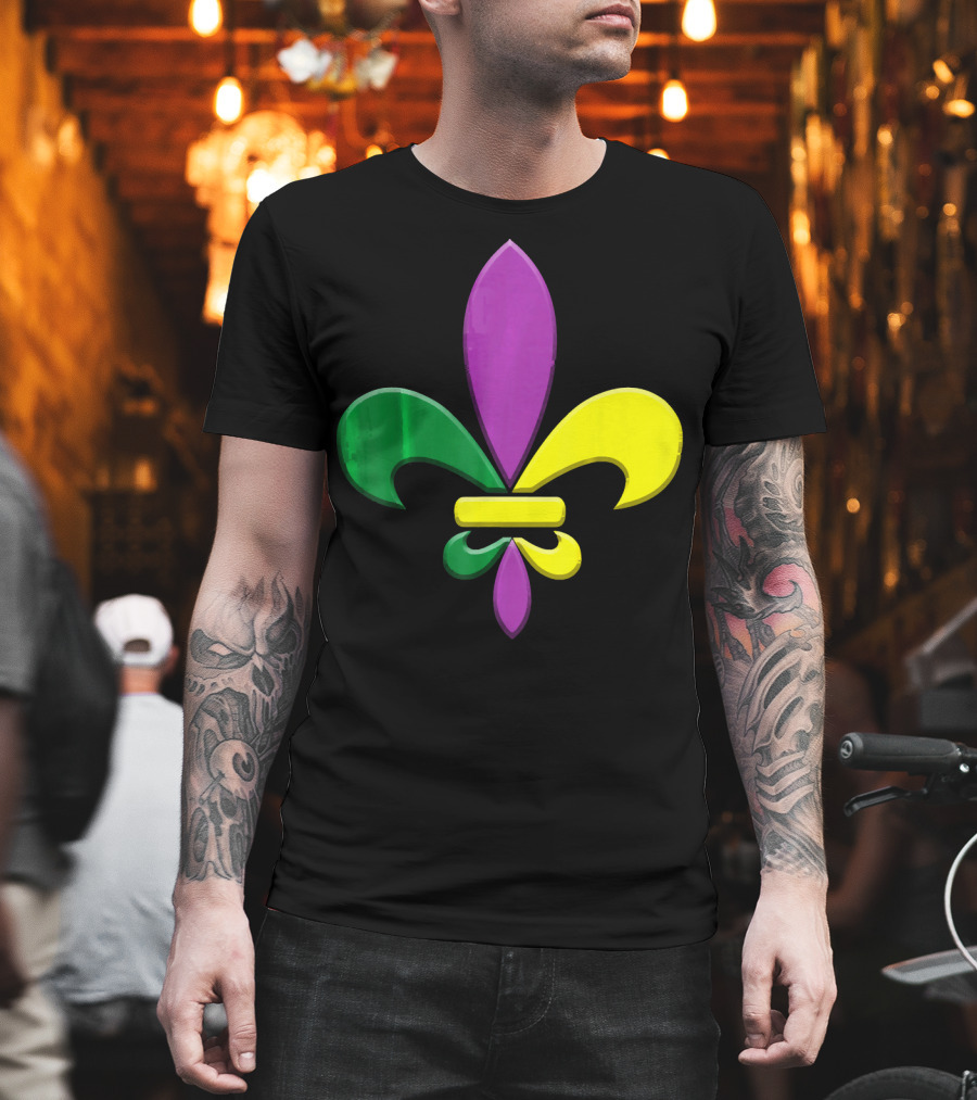 Fleur-de-Lis Mardi Gras New Orleans Party Classic Colors T-Shirt