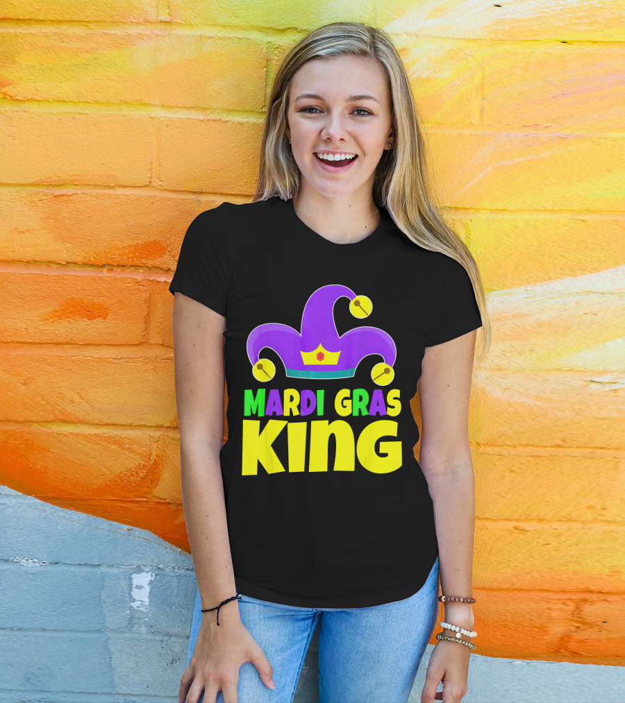 Mardi Gras King Crown Jester Hat T-Shirt