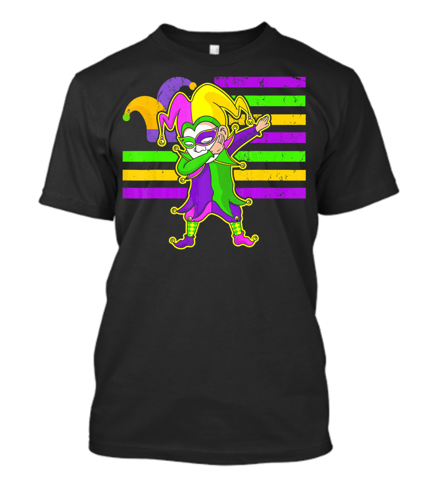 Mardi Gras Jester Dabbing T-Shirt