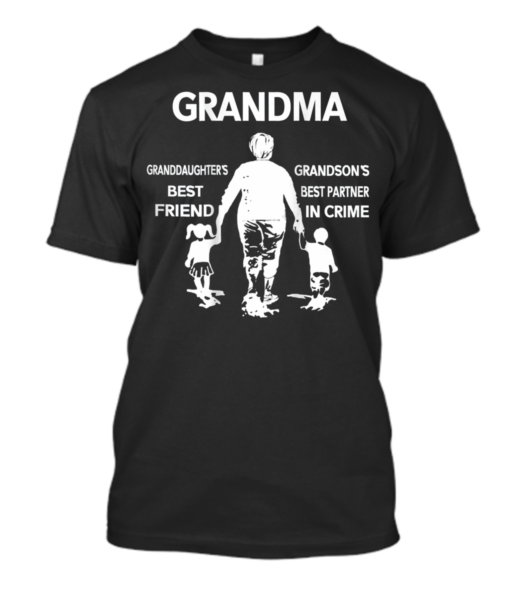 GRANDMA Granddaughter's Best Friend Grandson's Best Partner In Crime T-Shirt
