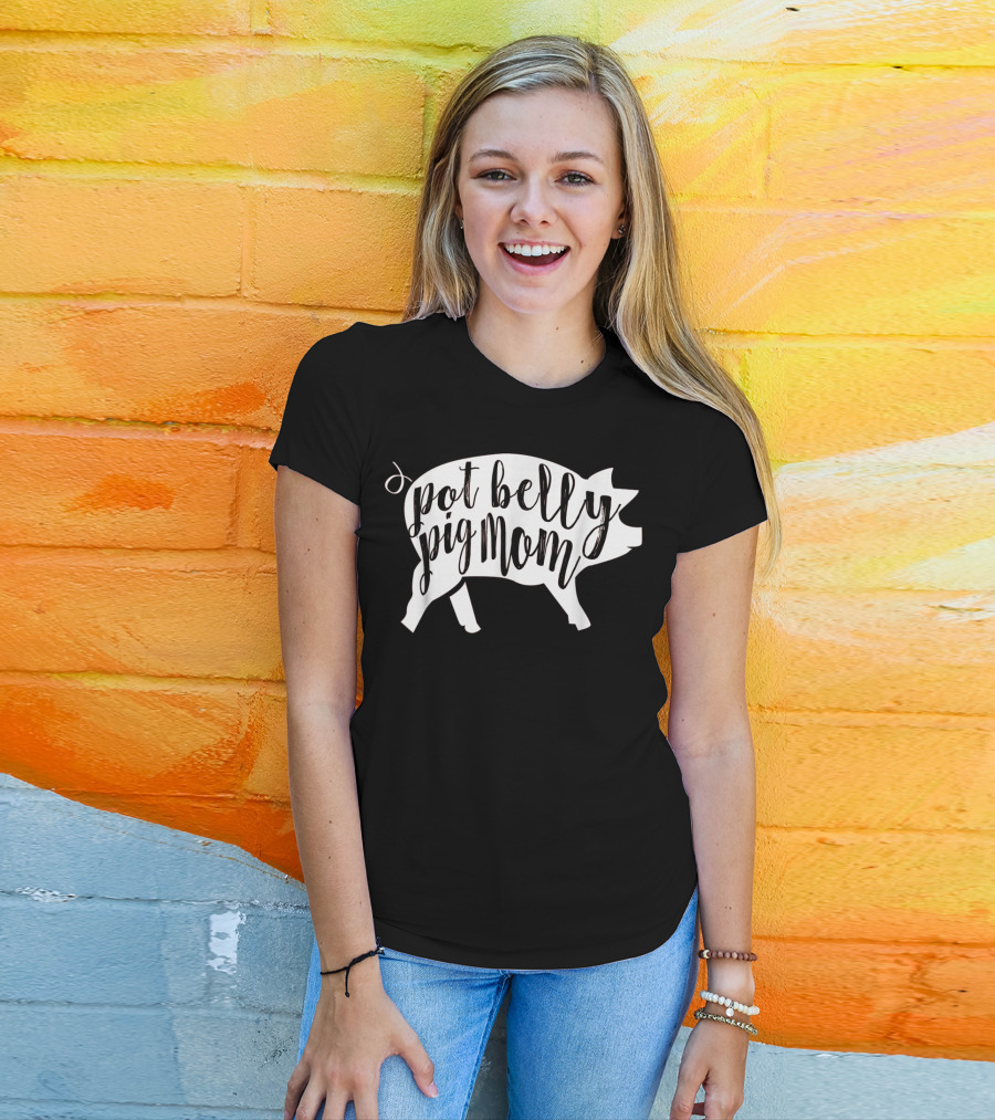 Pot Belly Pig Mom T-Shirt