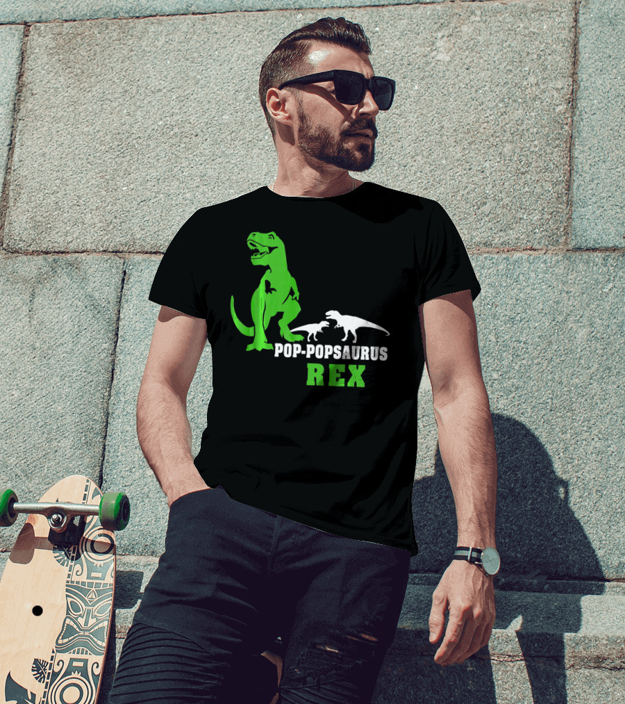 Pop-Popsaurus Rex Dinosaur T-Shirt