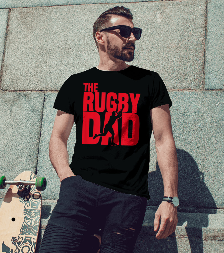 THE RUGBY DAD Dad Father Rugger Player Football T-Shirt