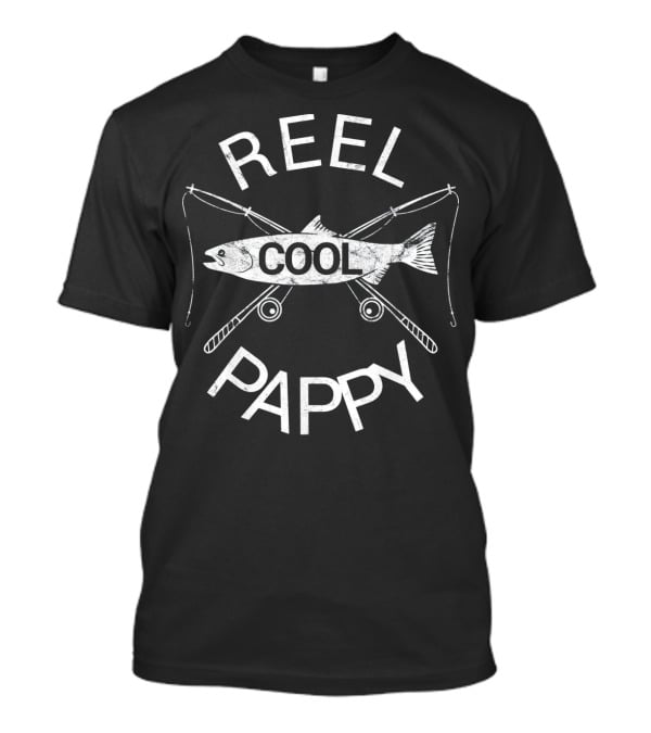 Mens REEL COOL PAPPY Fishing Poles And Fish T-Shirt