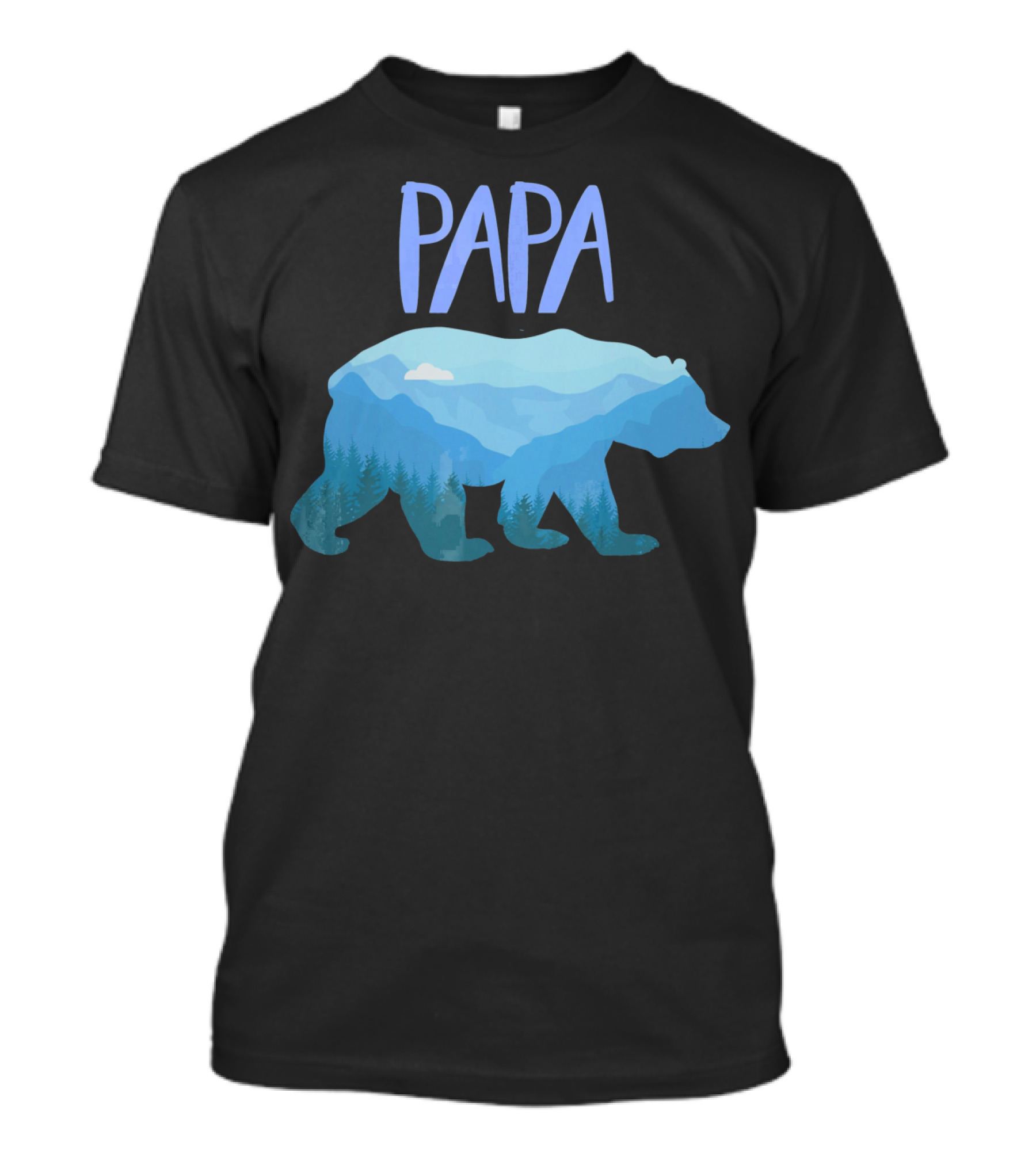Papa Mountain Bear Mens Papa Bear T-Shirt