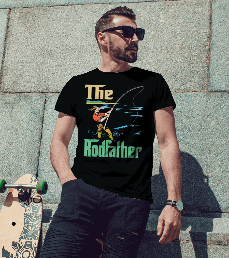 The Rodfather Fishing Fisherman T-Shirt