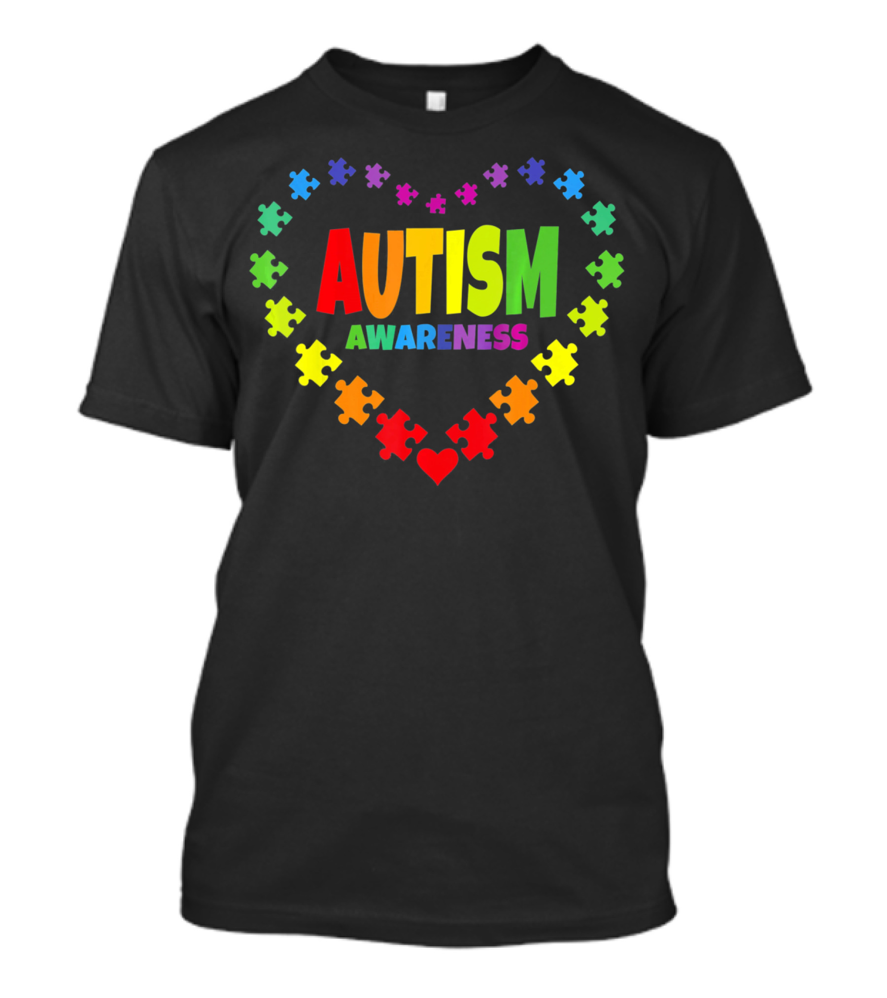 Autism Awareness Heart Puzzle Symbol April 2 T-Shirt