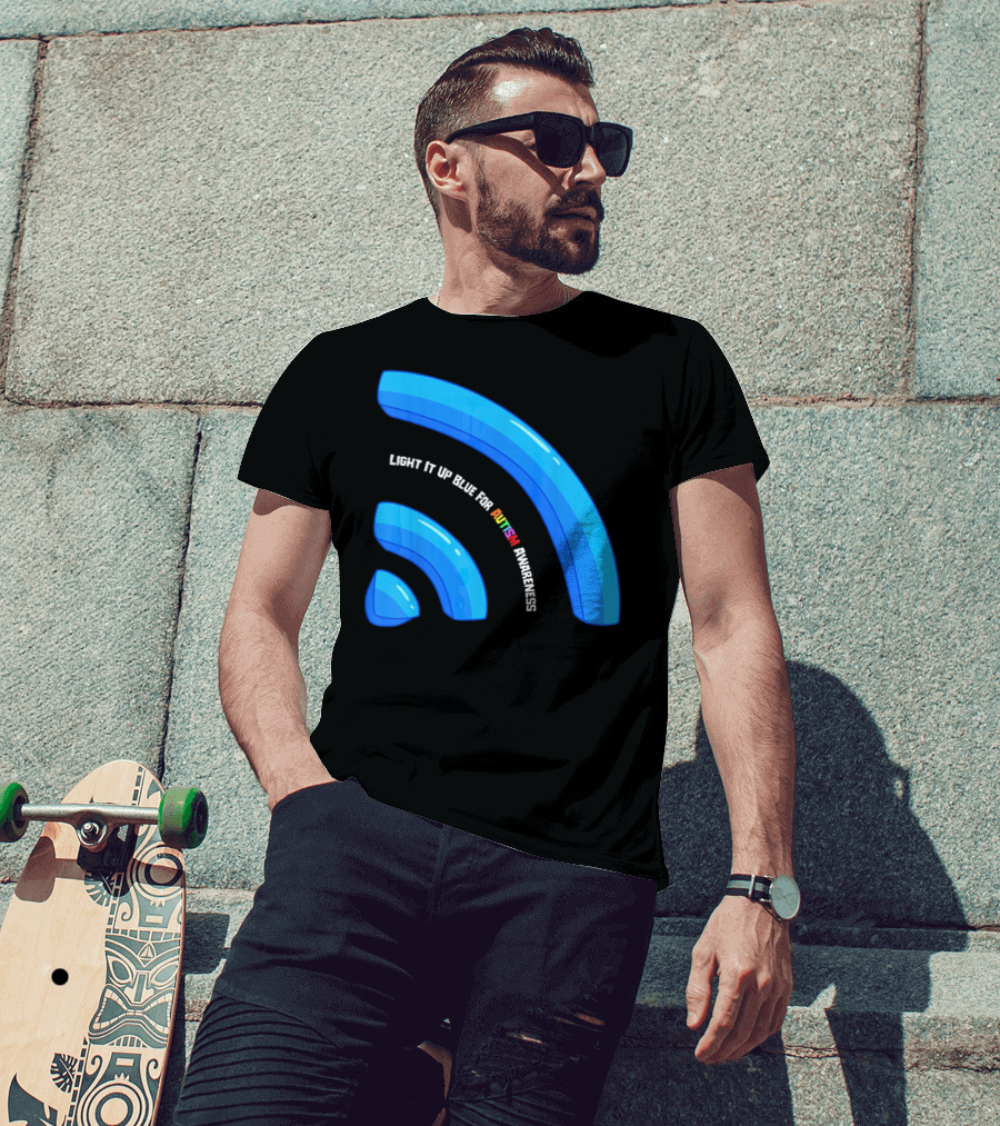 Light It Up Blue For Autism Awareness T-Shirt