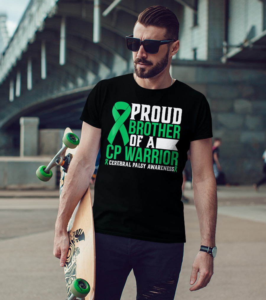 Proud Brother Of A CP Warrior Cerebral Palsy Awareness T-Shirt
