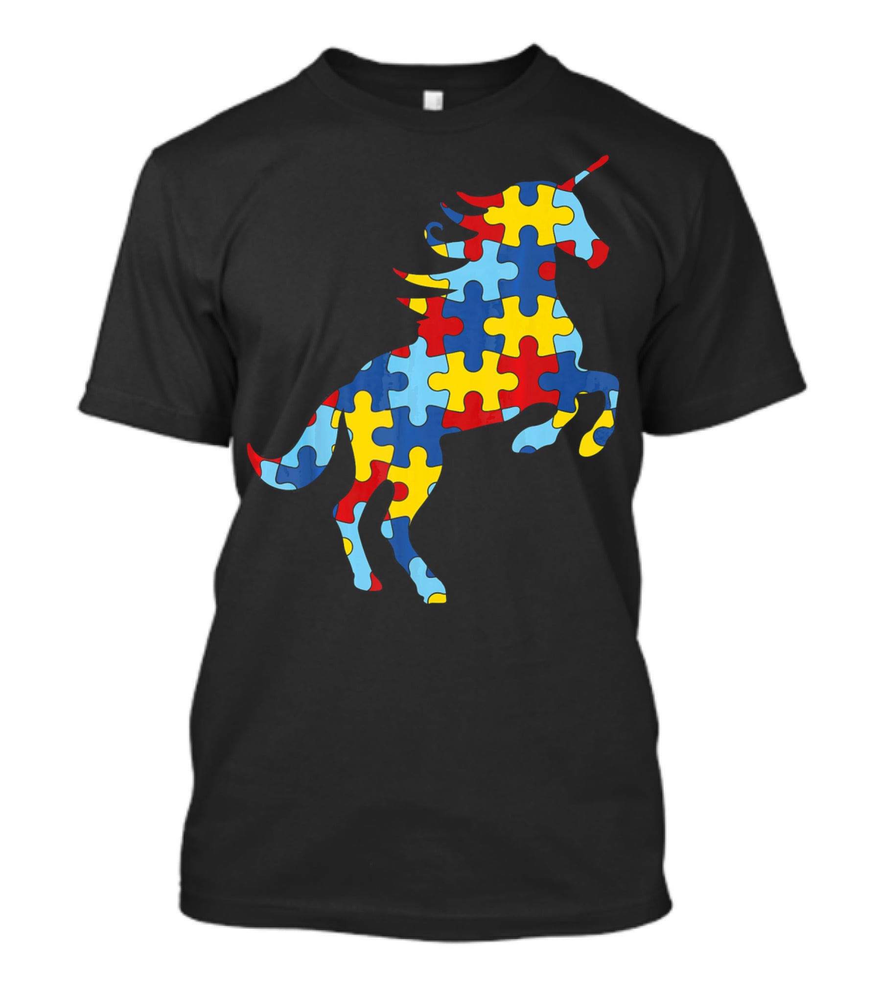 Autism Awareness Day Unicorn Puzzle T-Shirt