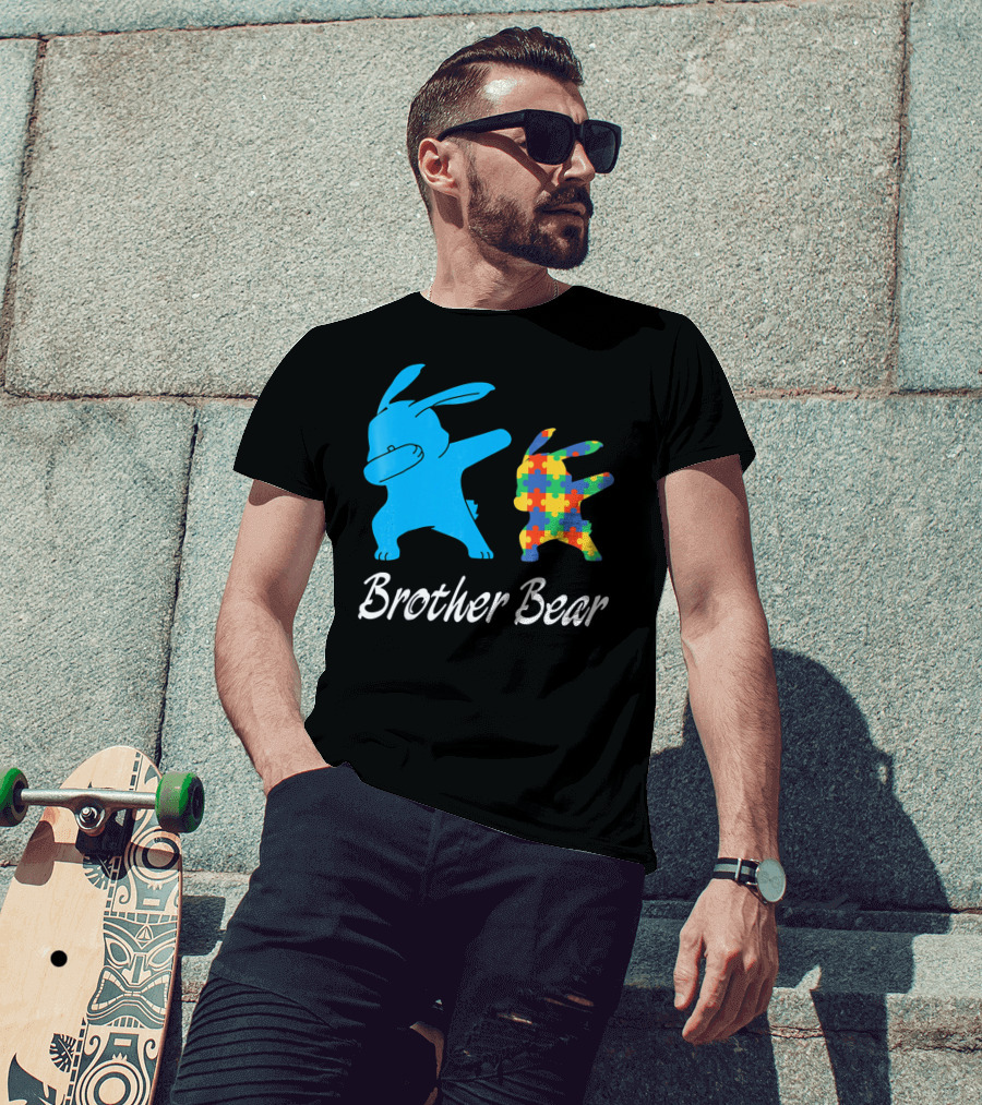 Brother Bear Cute Bunny Puzzle T-Shirt