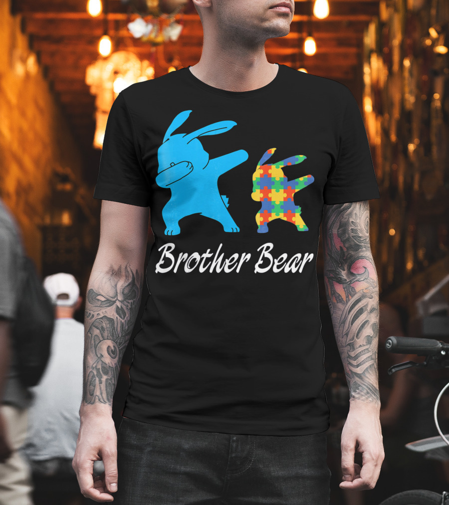Brother Bear Cute Bunny Puzzle T-Shirt
