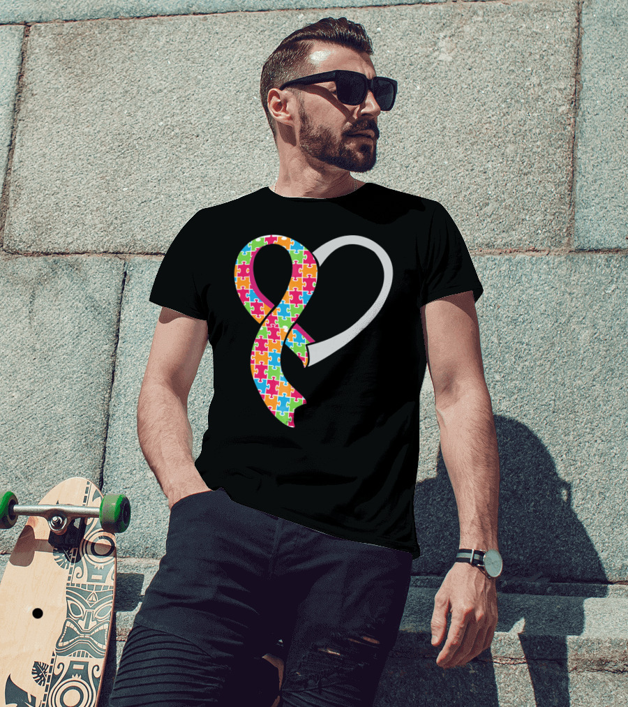 Puzzle Heart Autism Awareness T-Shirt
