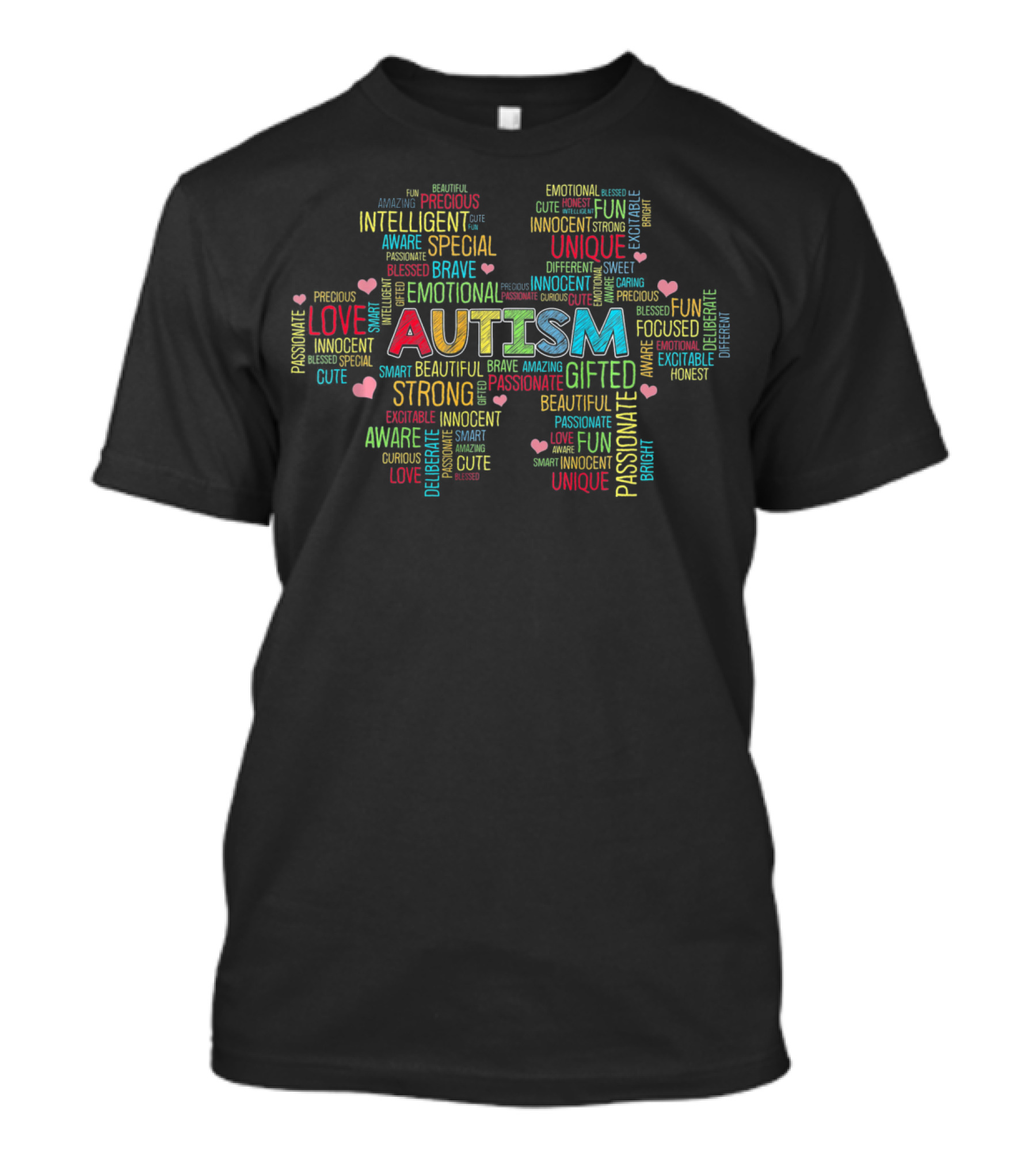 Autism Charm Puzzle World Autism Awareness Fun Unique Intelligent Emotional Strong Gifted Different Innocent Passionate T-Shirt