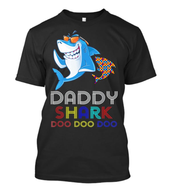 Daddy Shark Doo Doo Autism Awareness T-Shirt