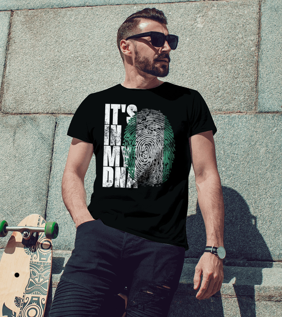 It's In My DNA Nigerian Heritage Fingerprint T-Shirt