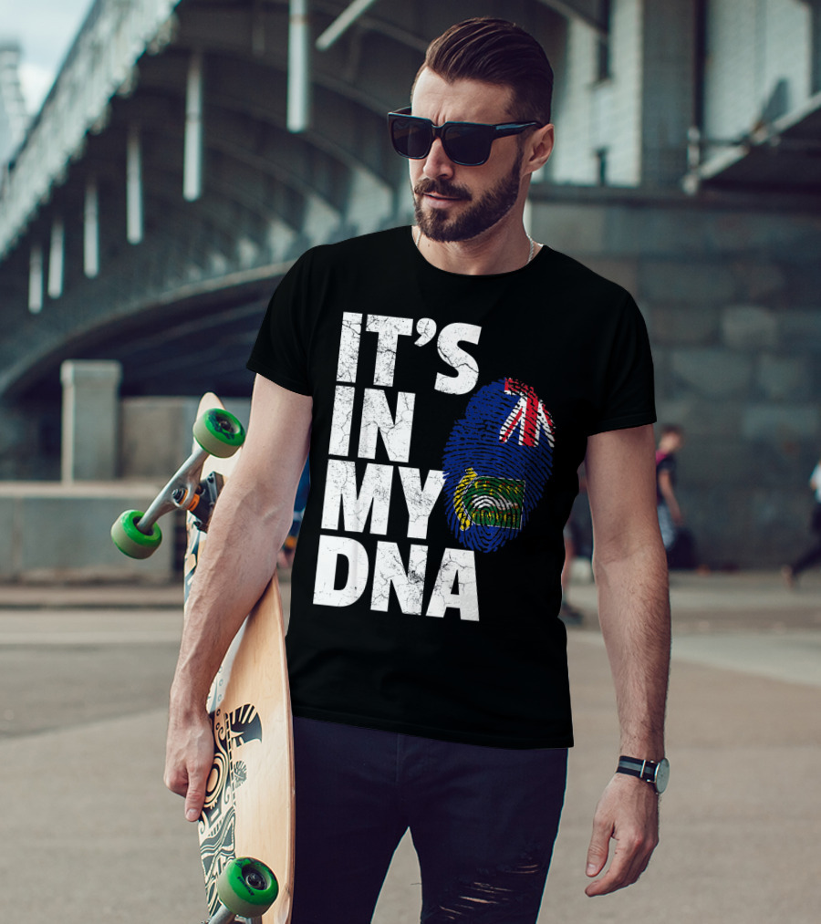 IT'S IN MY DNA British Virgin Islands Flag Fingerprint T-Shirt