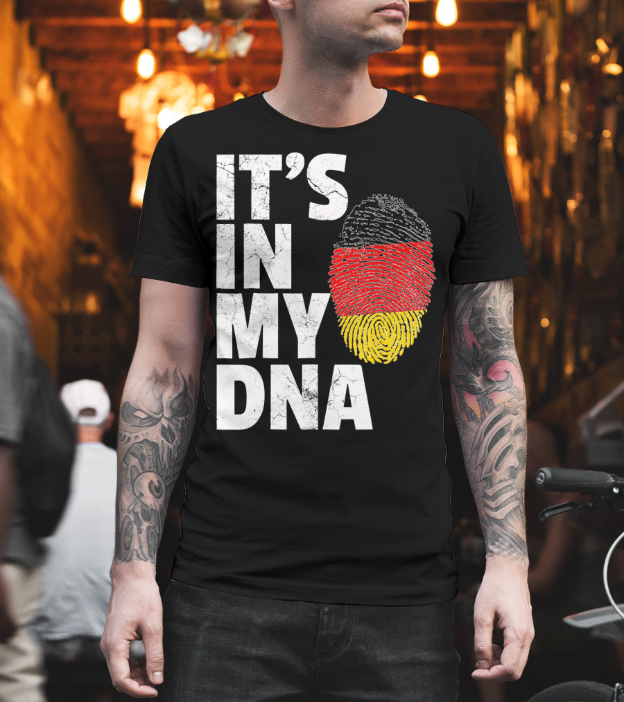 IT'S IN MY DNA German Flag Fingerprint Germany T-Shirt