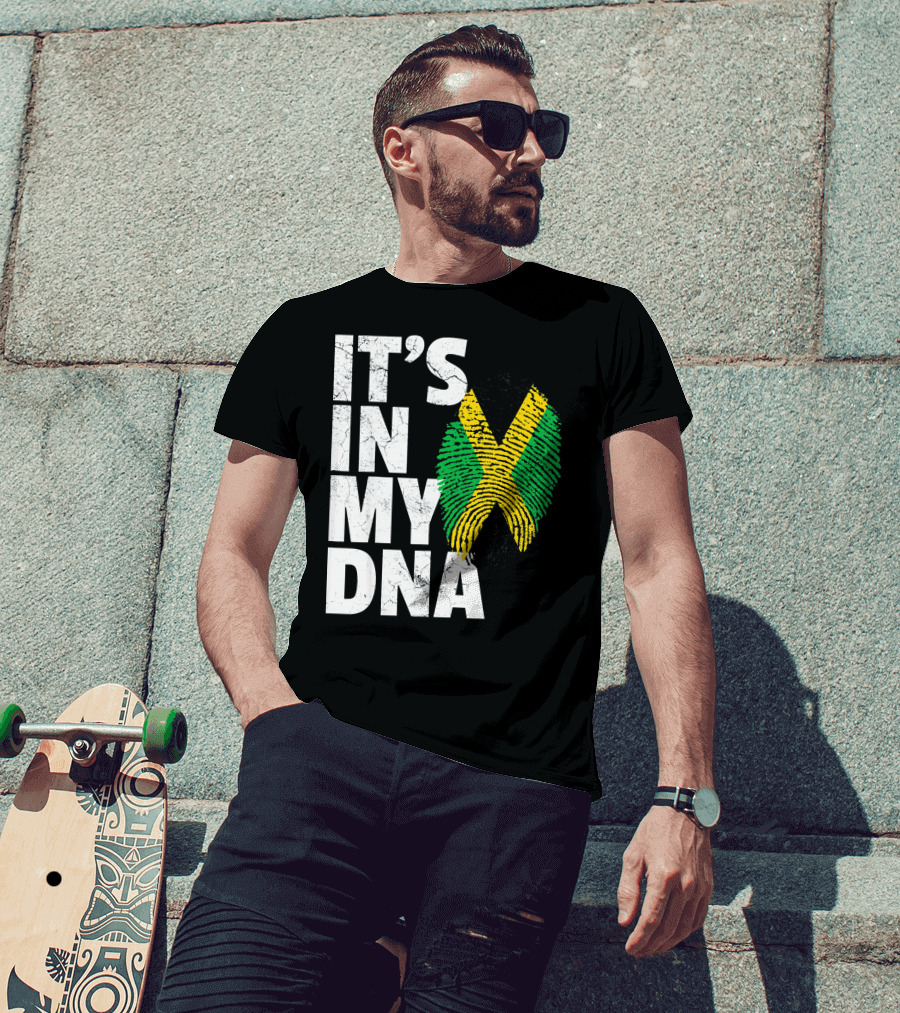 Jamaica Flag It's In My DNA Jamaican Pride Men T-Shirt