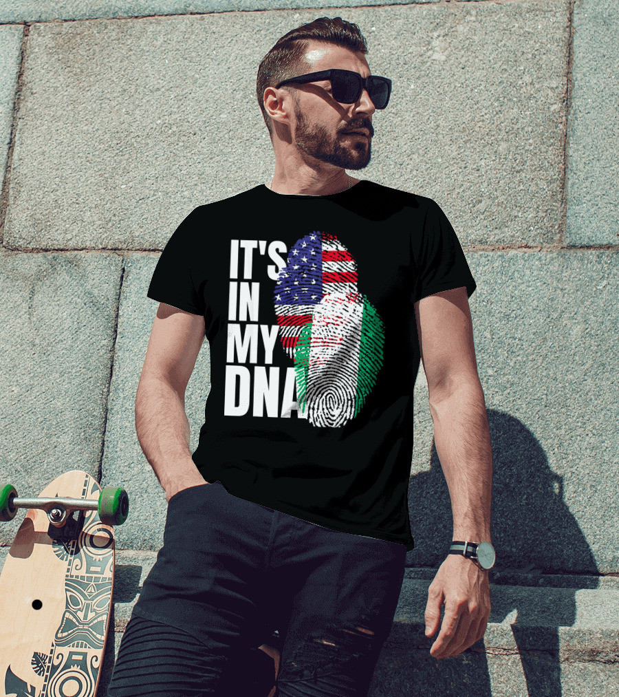 IT'S IN MY DNA American And Nigerian Mix Heritage T-Shirt