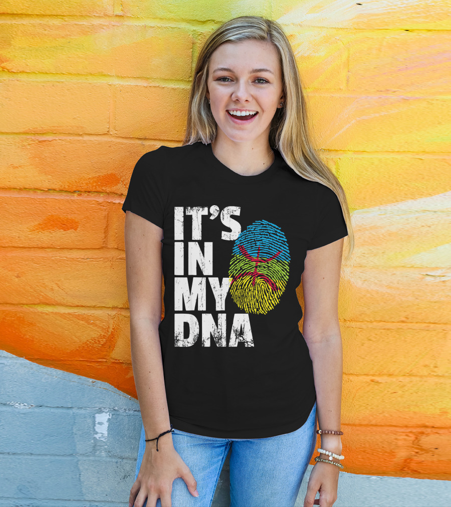 It's IN My Dna Amazigh Tamazgha Kabyle Fingerprint T-Shirt