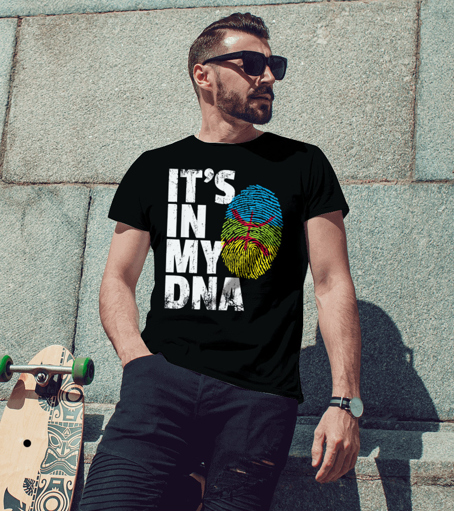 It's IN My Dna Amazigh Tamazgha Kabyle Fingerprint T-Shirt