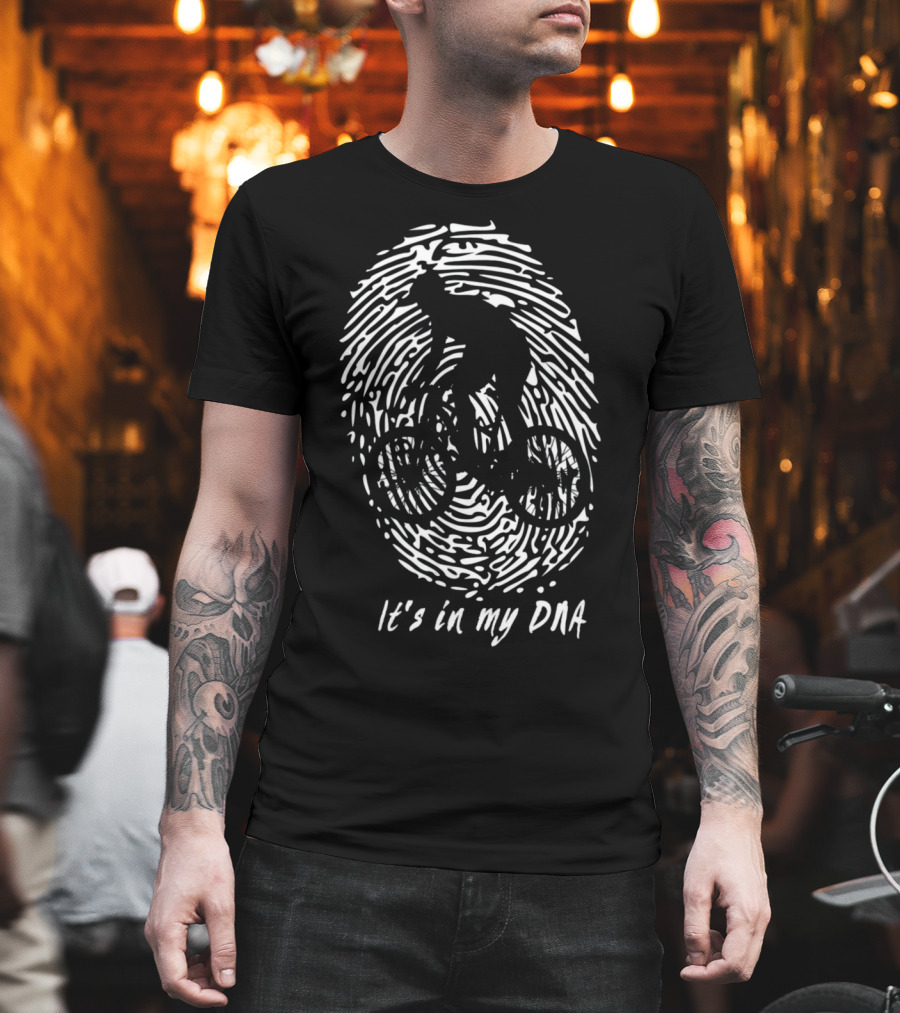 MTB It's in My DNA Fingerprint Cyclist T-Shirt