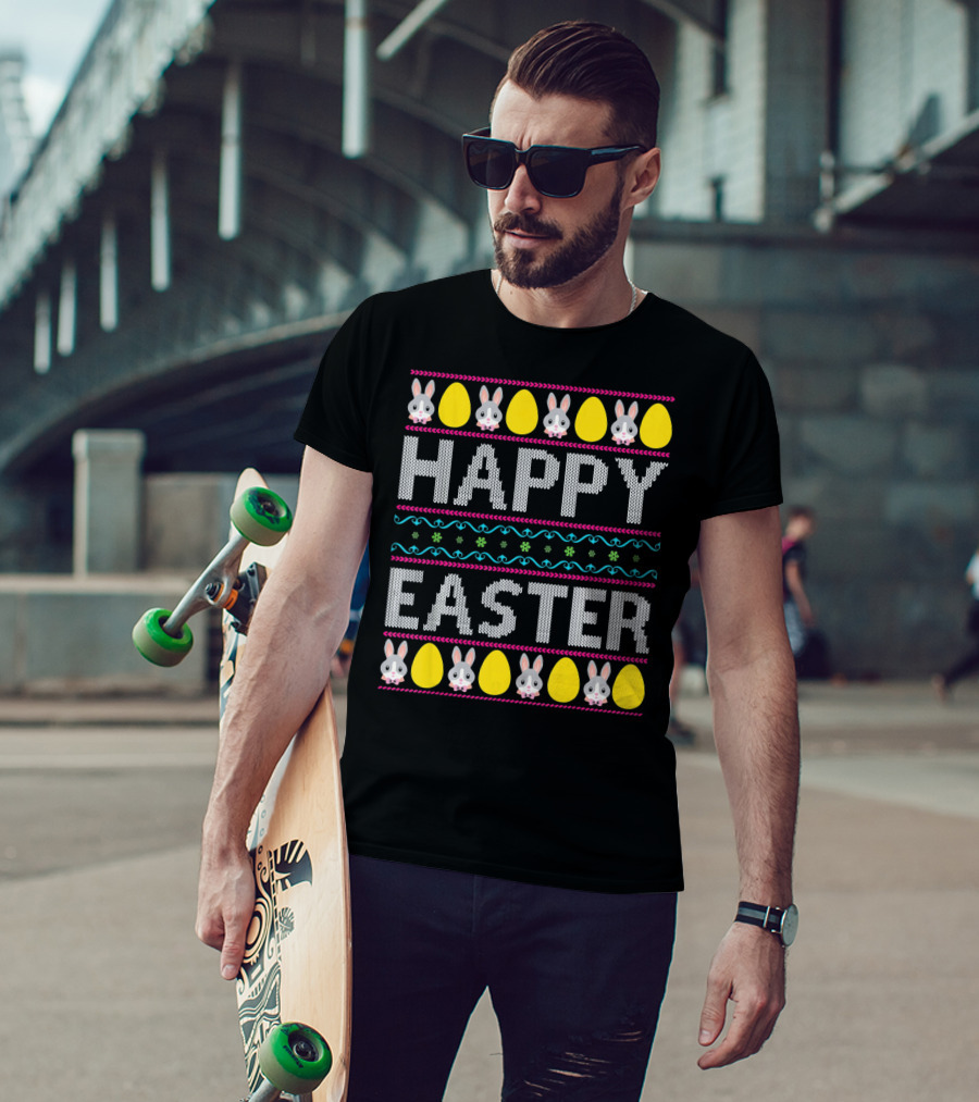 Happy Easter Bunny And Egg T-Shirt