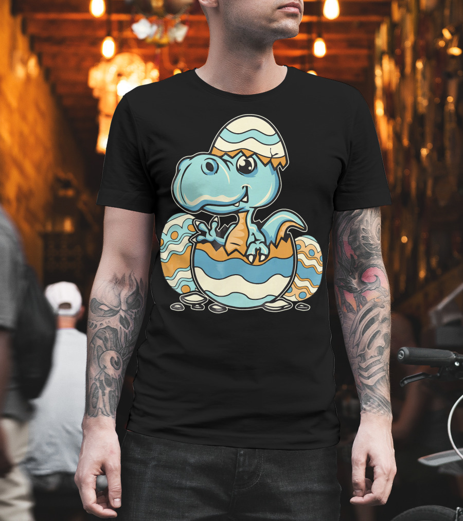 Dinosaur Hatchling In Easter Egg Delight T-Shirt