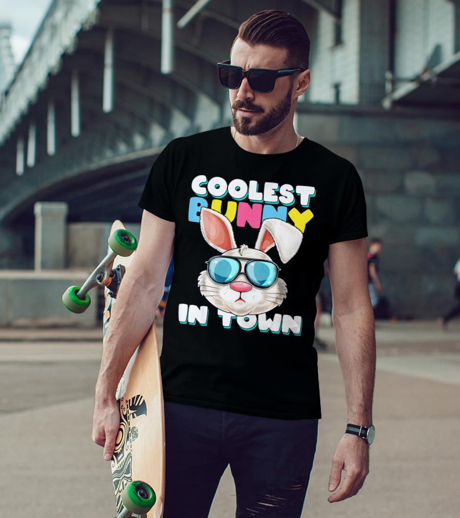Coolest Bunny In Town Easter Bunny Costume T-Shirt