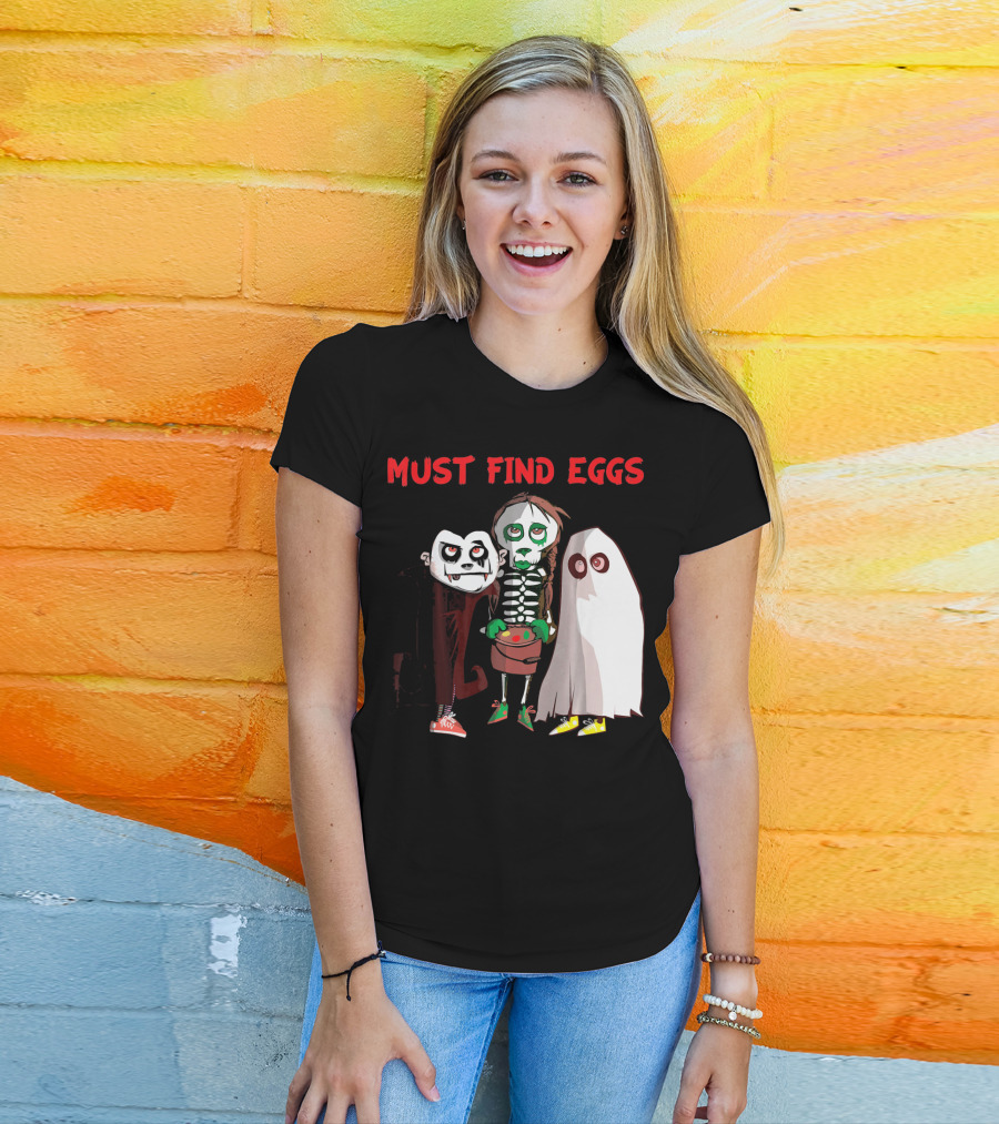 Must Find Eggs Funny Zombies Searching For Easter T-Shirt