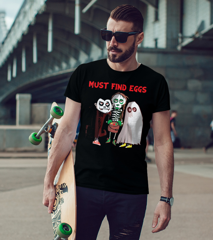 Must Find Eggs Funny Zombies Searching For Easter T-Shirt