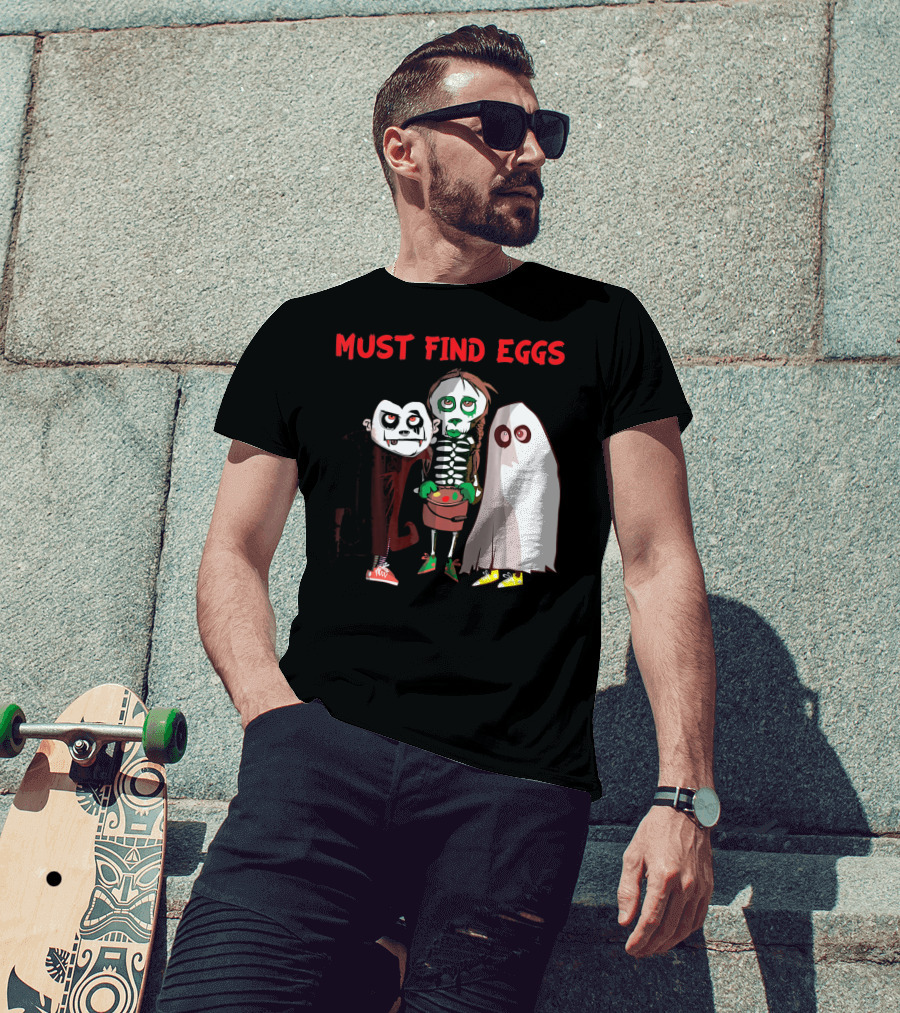 Must Find Eggs Funny Zombies Searching For Easter T-Shirt