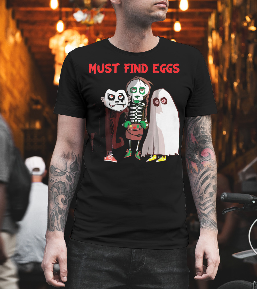 Must Find Eggs Funny Zombies Searching For Easter T-Shirt