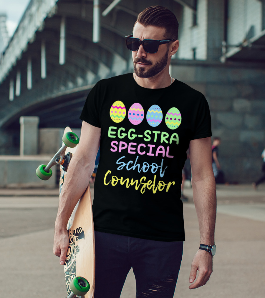 Eggstra Special School Counselor Easter Eggs T-Shirt