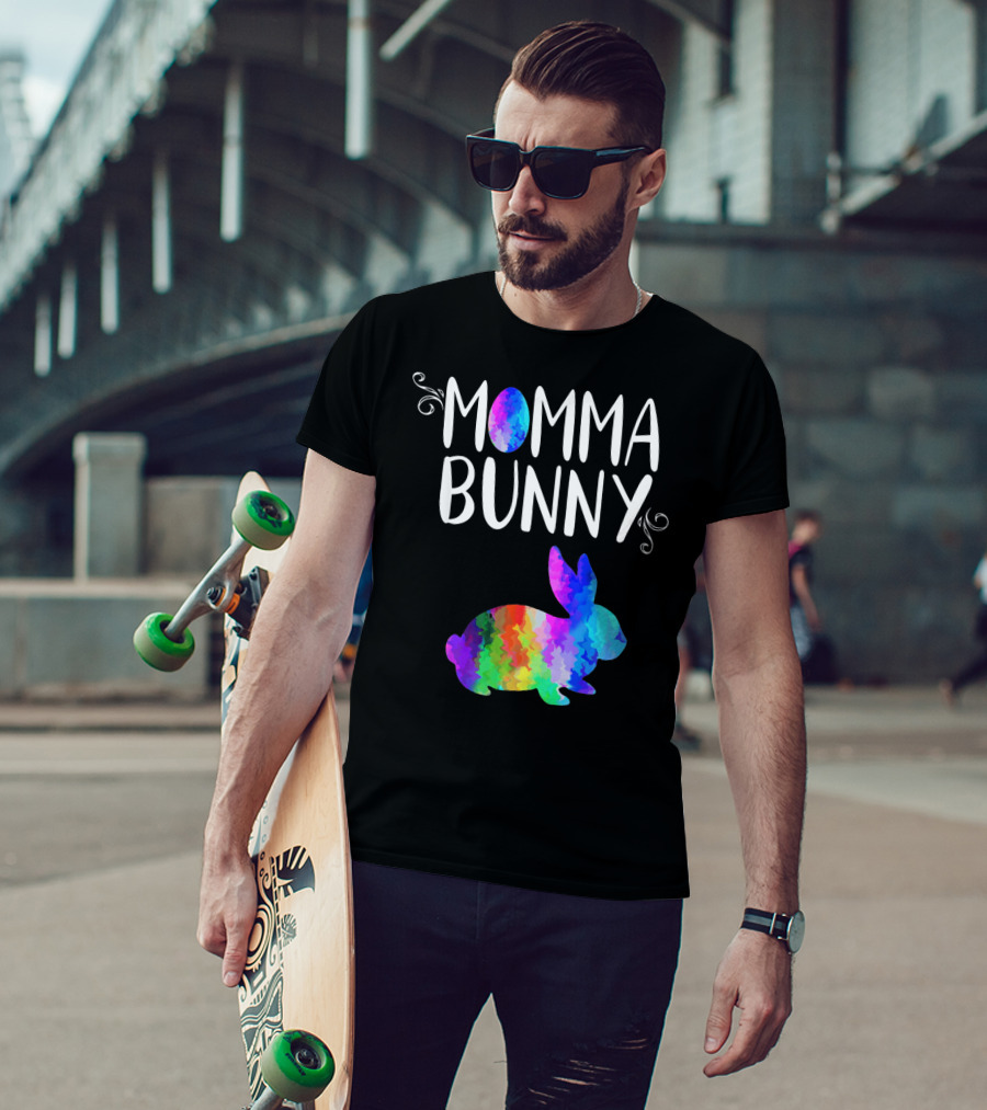 Momma Bunny Rainbow T-Shirt