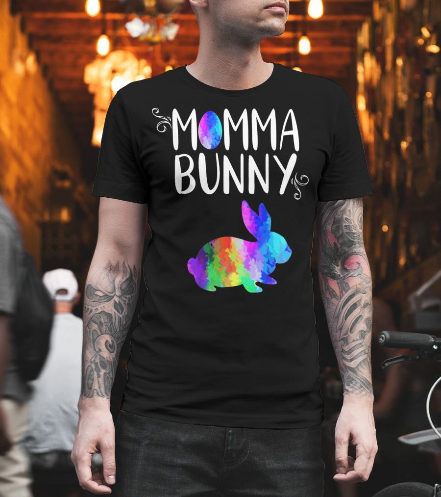 Momma Bunny Rainbow T-Shirt