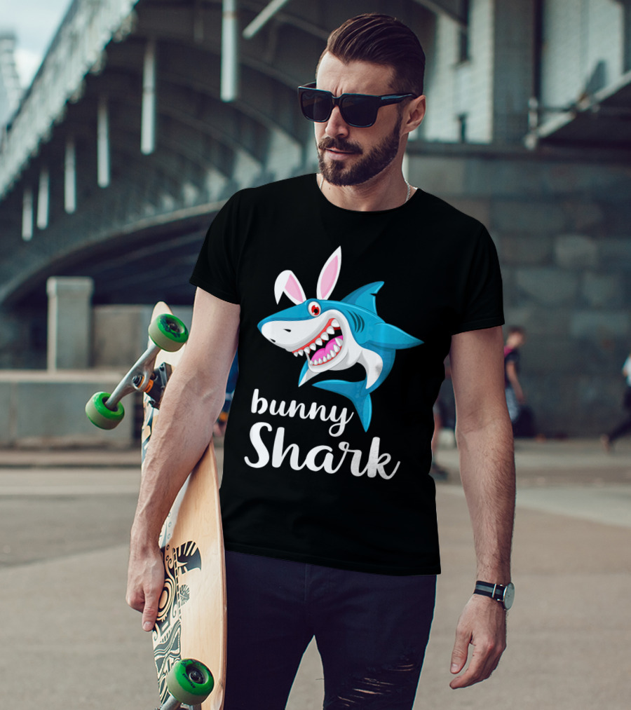 Bunny Shark Easter Yout T-Shirt