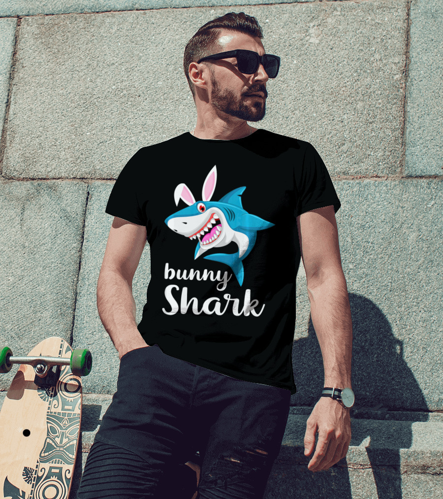 Bunny Shark Easter Yout T-Shirt