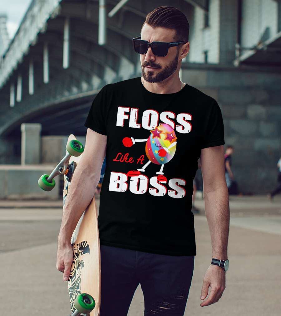 Floss Like A Boss Rainbow Star Egg T-Shirt