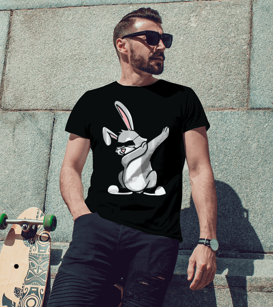 Easter Dab Bunny Women's Sunglasses Cute Rabbit Dancing T-Shirt