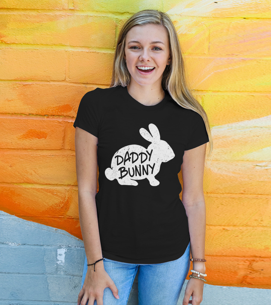 Family Matching Easter Daddy Bunny Matching T-Shirt