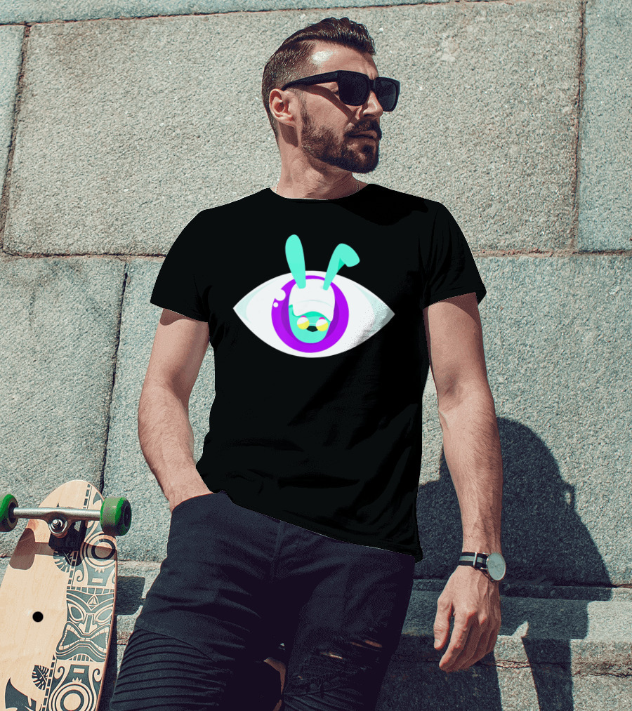 Bad Easter Bunny Big Eye Fashion Dembo Vibrant T-Shirt