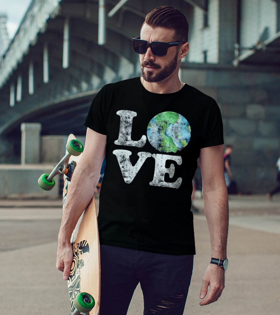VINTAGE LOVE Your Mother Earth Planet Circle T-Shirt