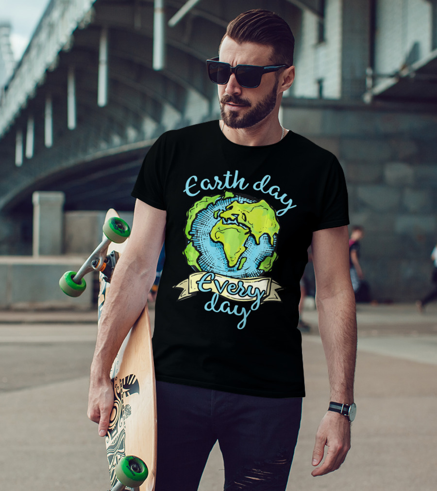 Earth Day Every Day Planet Embrace T-Shirt
