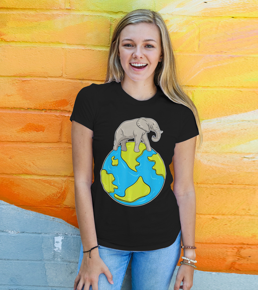 Celebrate Every Day Earth Elephant T-Shirt